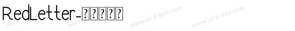 RedLetter字体转换