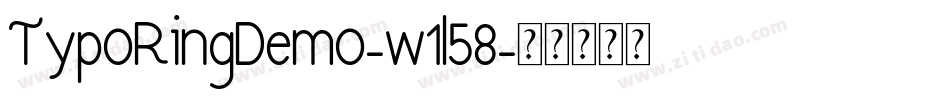 TypoRingDemo-w1l58字体转换