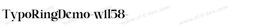 TypoRingDemo-w1l58字体转换