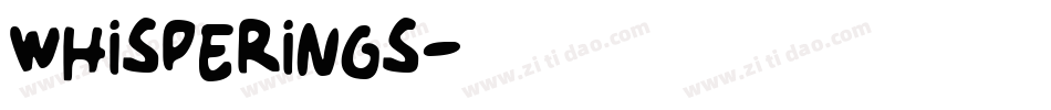 Whisperings字体转换