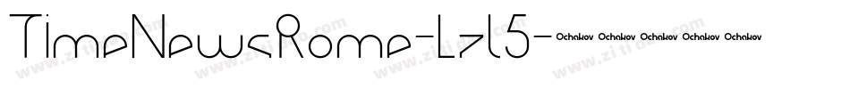 TimeNewsRome-Lzl5字体转换