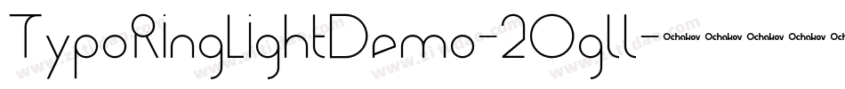 TypoRingLightDemo-2Ogll字体转换