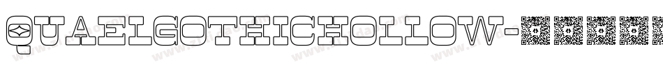 QuaelGothicHollow字体转换