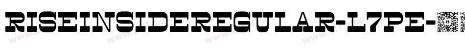 RiseinsideRegular-L7PE字体转换