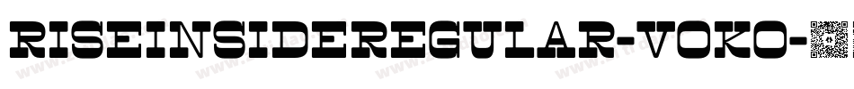 RiseinsideRegular-vOKO字体转换