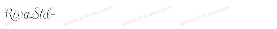 RivaStd字体转换