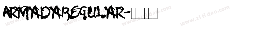 ArmadaRegular字体转换
