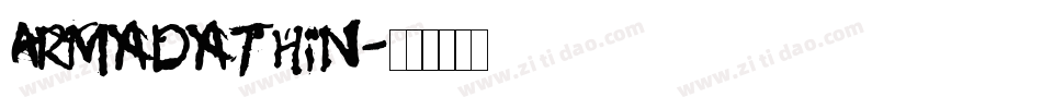 ArmadaThin字体转换