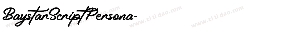 BaystarScriptPersona字体转换