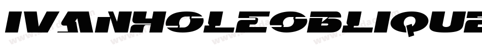 IvanholeOblique字体转换
