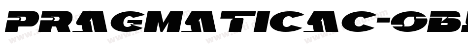 PragmaticaC-Oblique字体转换