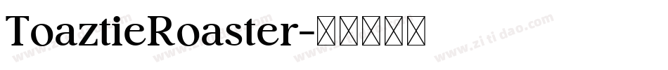 ToaztieRoaster字体转换