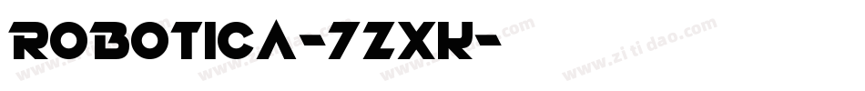 Robotica-7ZxK字体转换