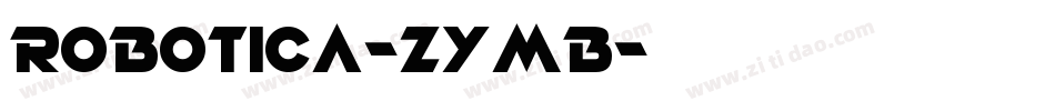 Robotica-ZYmB字体转换