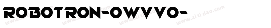 Robotron-0Wvvo字体转换