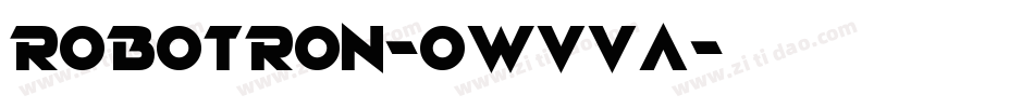 Robotron-owvvA字体转换