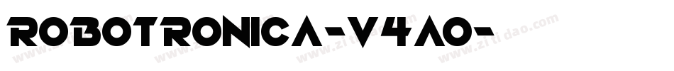 Robotronica-v4AO字体转换