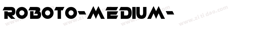 roboto-medium字体转换