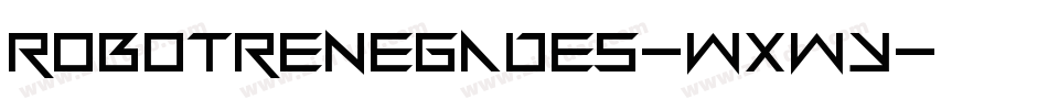 RobotRenegades-WXwY字体转换