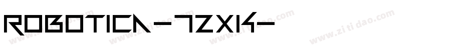 Robotica-7ZxK字体转换