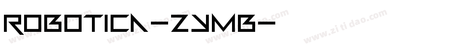 Robotica-ZYmB字体转换