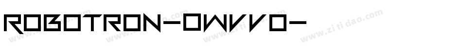 Robotron-0Wvvo字体转换