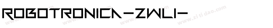 Robotronica-zWl1字体转换