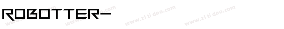 Robotter字体转换