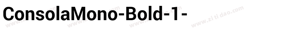 ConsolaMono-Bold-1字体转换