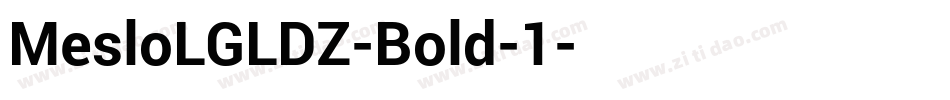 MesloLGLDZ-Bold-1字体转换