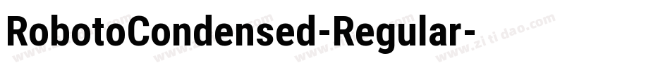 RobotoCondensed-Regular字体转换