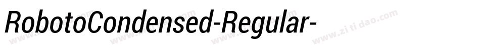 RobotoCondensed-Regular字体转换