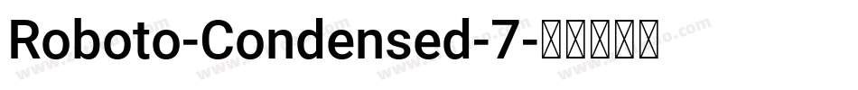 Roboto-Condensed-7字体转换