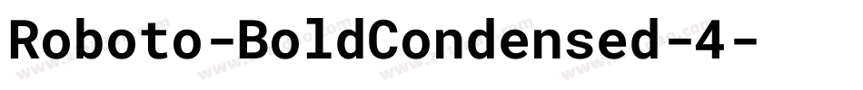 Roboto-BoldCondensed-4字体转换