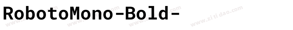 RobotoMono-Bold字体转换