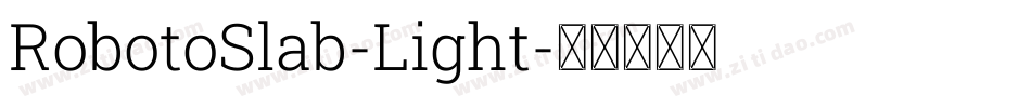 RobotoSlab-Light字体转换