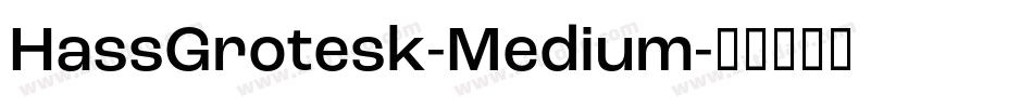 HassGrotesk-Medium字体转换