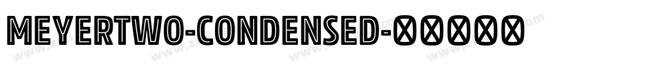 MeyerTwo-Condensed字体转换