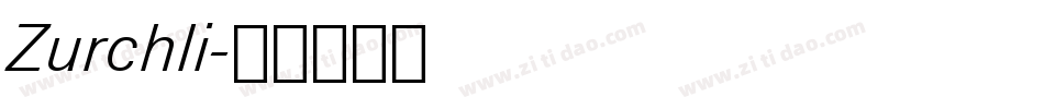 Zurchli字体转换