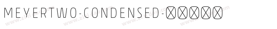 MeyerTwo-Condensed字体转换