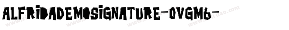 AlfridaDemoSignature-OVGm6字体转换