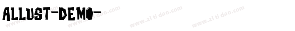 Allust-Demo字体转换