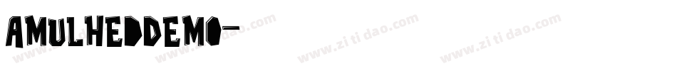 AmulhedDemo字体转换