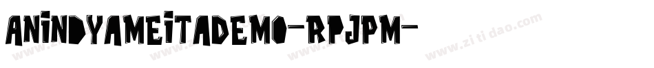 AnindyaMeitaDemo-RpJPM字体转换