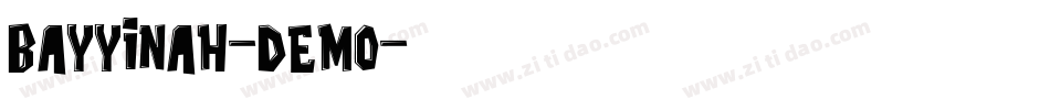 Bayyinah-DEMO字体转换