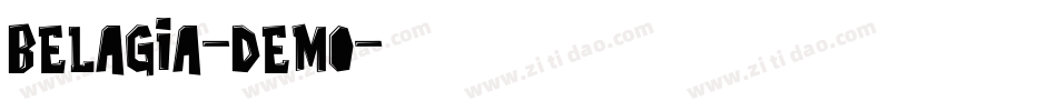 Belagia-Demo字体转换
