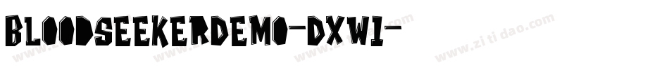 BloodseekerDemo-DxW1字体转换