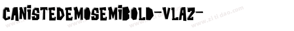 CanisteDemoSemibold-vLAZ字体转换