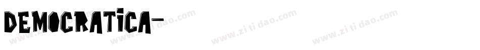 Democratica字体转换