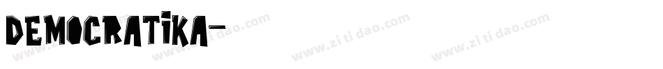 Democratika字体转换